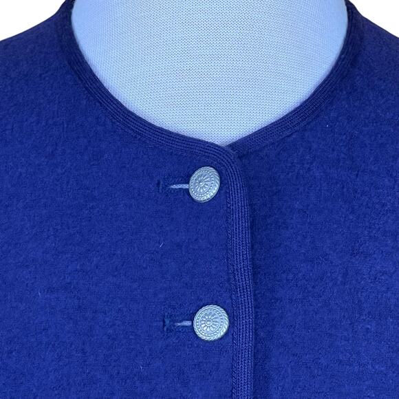 Geiger Women’s Dusty Purple Wool Button Front Cardigan Jacket EU38 US Medium - Picture 2 of 14